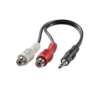 ROLINE Cable 3,5mm/RCA, 0.2m cavo audio 0,2 m 3.5mm Nero