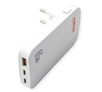 ROLINE Caricatore USB sottile, con spina europea pieghevole, 65 W