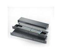 Roline - Cat. 5e 19 pollici Patch Panel, 24 Ports, STP black, Nero