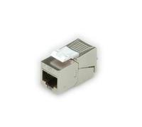 ROLINE Cat.6/Class E Keystone Jack, RJ-45, Shielded, Slim, toolless Silver Plata - Conector [RJ-45, Shielded, Slim, toolless Si NEW