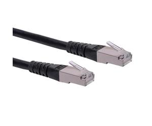ROLINE Cat6, 0.3m cavo di rete Nero 0,3 m S/FTP [S-STP] (Roline CAT6 S/FTP PimF CU Cavo Ethernet Nero 0.3m) NEW