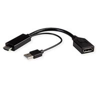 ROLINE Cavo adattatore HDMI -> DP, v1.2, 4K60, nero, 0,15 m