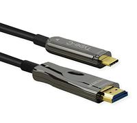 ROLINE Cavo adattatore USB tipo C - HDMI (AOC) ST/ST, 4K60, 30 m