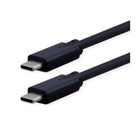 ROLINE Cavo compatibile con USB 3.2 Gen 2, C-C, ST/ST, 10 Gbit/s, Emark, 85 W, nero, 7 m