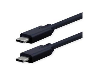 ROLINE Cavo compatibile con USB 3.2 Gen 2, C-C, ST/ST, 10 Gbit/s, Emark, 85 W, nero, 7 m