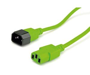 ROLINE Cavo di collegamento per apparecchi IEC 320 C14 - C13, verde, 1,8 m