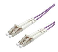 ROLINE Cavo di connessione in fibra ottica OM4 LC/LC (15 m) viola