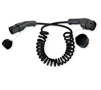 ROLINE Cavo di ricarica E-Auto tipo 2, 3 fasi, 480 VAC (3P+N+E), 16 A, 11 kW, cavo a spirale, 5 m