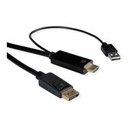 ROLINE Cavo HDMI UltraHD a DP da HDMI -> DP v1.2, ST/ST, 2 m