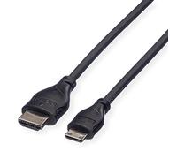 ROLINE Cavo High Speed con Ethernet (connettori HDMI Maschio/Mini HDMI m 0,8m)