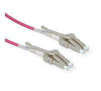 ROLINE Cavo LWL 50/125µm OM4 LC/LC a bassa pressione, 7 m, colore: Viola
