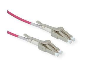 ROLINE Cavo LWL 50/125µm OM4 LC/LC a bassa pressione, 7 m, colore: Viola