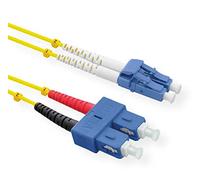 ROLINE Cavo LWL Duplex, Single Mode 9/125µm OS2, LC/SC giallo, 5 m