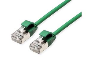 Roline Cavo patch DataCenter U/FTP Cat.6A A), LSOH, sottile, verde, 0,3 m