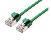 Roline Cavo patch DataCenter U/FTP Cat.6A (Classe EA), LSOH, sottile, verde, 0,5 m