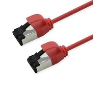 ROLINE Cavo patch S/FTP (PiMF) Cat.8 (classe I), Slim, LSOH, PoE, rosso, 3 m