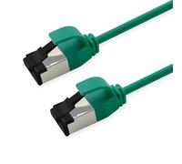 ROLINE Cavo patch S/FTP (PiMF) Cat.8 (Classe I), Slim, LSOH, PoE, verde, 3 m