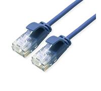 ROLINE Cavo patch UTP DataCenter Cat.6A A), senza alogeni, sottile, blu, 5 m