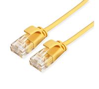 ROLINE Cavo patch UTP DataCenter Cat.6A A) senza alogeni, sottile, giallo, 5 m