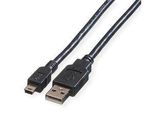 ROLINE Cavo USB 2.0 tipo A/b 5pin mini, 1,8m