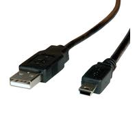 ROLINE 11028719 - Cavo USB 2.0, connettore A maschio a mini connettore B maschio,