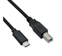 Roline Cavo USB 2.0 Tipo C, C - B, ST/ST, Nero, 1,8 m