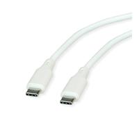 ROLINE Cavo USB 2.0 tipo C-C, ST/ST, silicone, 60 W, bianco, 1 m