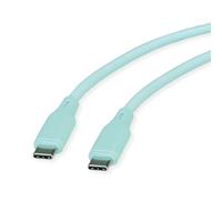 ROLINE Cavo USB 2.0 tipo C-C, ST/ST, silicone, 60 W, verde, 1 m