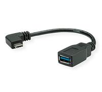 ROLINE Cavo USB 3.2 Gen 1 tipo C - tipo A, ST/BU, OTG, nero, 0,15 m