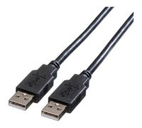 Roline Cavo USB USB 2.0 Spina USB-A 0.80 m Nero Schermato 11.02.8908