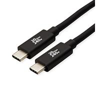 ROLINE Cavo USB4 Gen2x2, C-C, ST/ST, 20 Gbit/s, 240 W, nero, 2 m