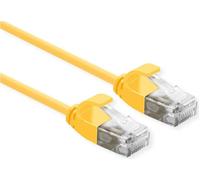 ROLINE CAVO UTP DATA CENTER PATCHCORD CAT.6A, CLASS EA, LSOH, SLIM, GIALLO, 1M NEW