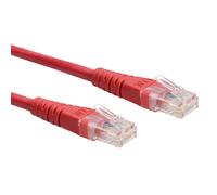 Roline cavo utp patchcord cat.6/class e, rosso, 0.3m