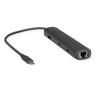ROLINE Docking station USB tipo C, 8K30 HDMI, USB 3.2 Gen 2 (tipo A + C), PD, 2.5 GbE LAN