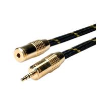 ROLINE GOLD Cavo di collegamento audio 3,5mm m/f, 2,5m