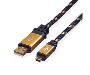 ROLINE GOLD Cavo mini USB 2.0 TIpo A (5 pin, 1,8m)