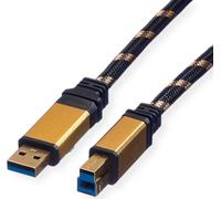 ROLINE GOLD Cavo USB 3.0, tipo A-B 1,8m (11.02.8902) NEW