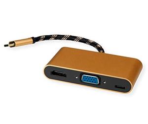 ROLINE Gold Display Adapter USB Type C - VGA/HDMI/C (PD)
