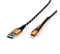 ROLINE GOLD USB 2.0 - Cavo di ricarica e sincronizzazione con connettore Lightning, 1 m