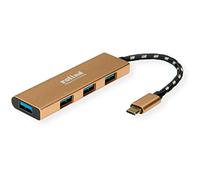 ROLINE Gold USB 3.2 Gen 1 Hub, Cavo di Collegamento Tipo C
