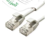 ROLINE GREEN Cavo patch U/FTP Cat.6A A), LSOH, sottile, grigio, 0,15 m