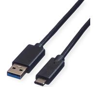 Roline Green Usb3.2 Gen1 Cable A - C M/M Black 1M