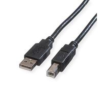 Roline Green Usb2.0 Cable A - B M/M Black 1.8M