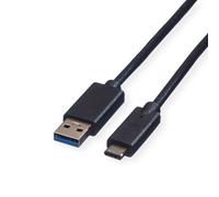 Roline Green Usb3.2 Gen1 Cable A - C M/M Black 1M
