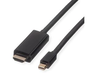 ROLINE Mini DisplayPort - Cavo Mini DP-UHDTV, ST/ST, 1 m, Colore: Nero