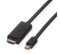 ROLINE Mini DisplayPort - Cavo Mini DP-UHDTV, ST/ST, 2 m, Colore: Nero