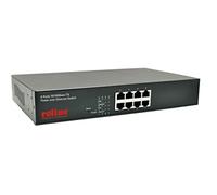 Roline Poe Fast Ethernet Switch, 8 Port (8x Poe), 48,30cm (19") Einbau (21.13.1191)