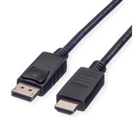 ROLINE RM - Cavo DisplayPort DP HDTV, ST/ST, 2 m, colore: Nero