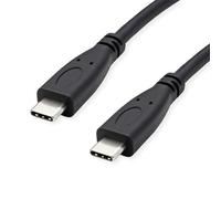 ROLINE RM - Cavo USB 3.2 Gen 2, C-C, ST/ST, 10 Gbit/s, Emark, 100 W, nero, 1 m