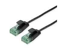 ROLINE RM UTP DataCenter - Cavo patch Cat.6A A), sottile, 1 m, colore: Nero